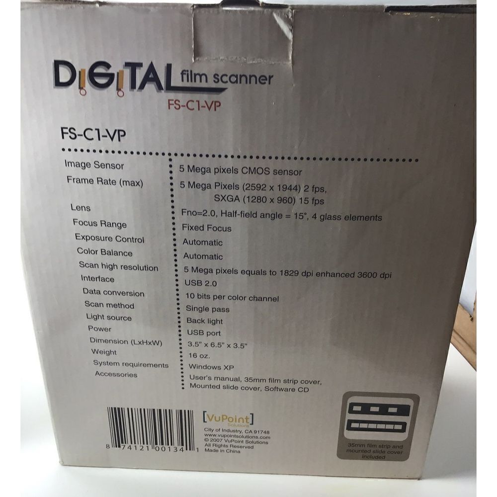 VuPoint Solutions Digital Film Scanner - Picture 3 of 8
